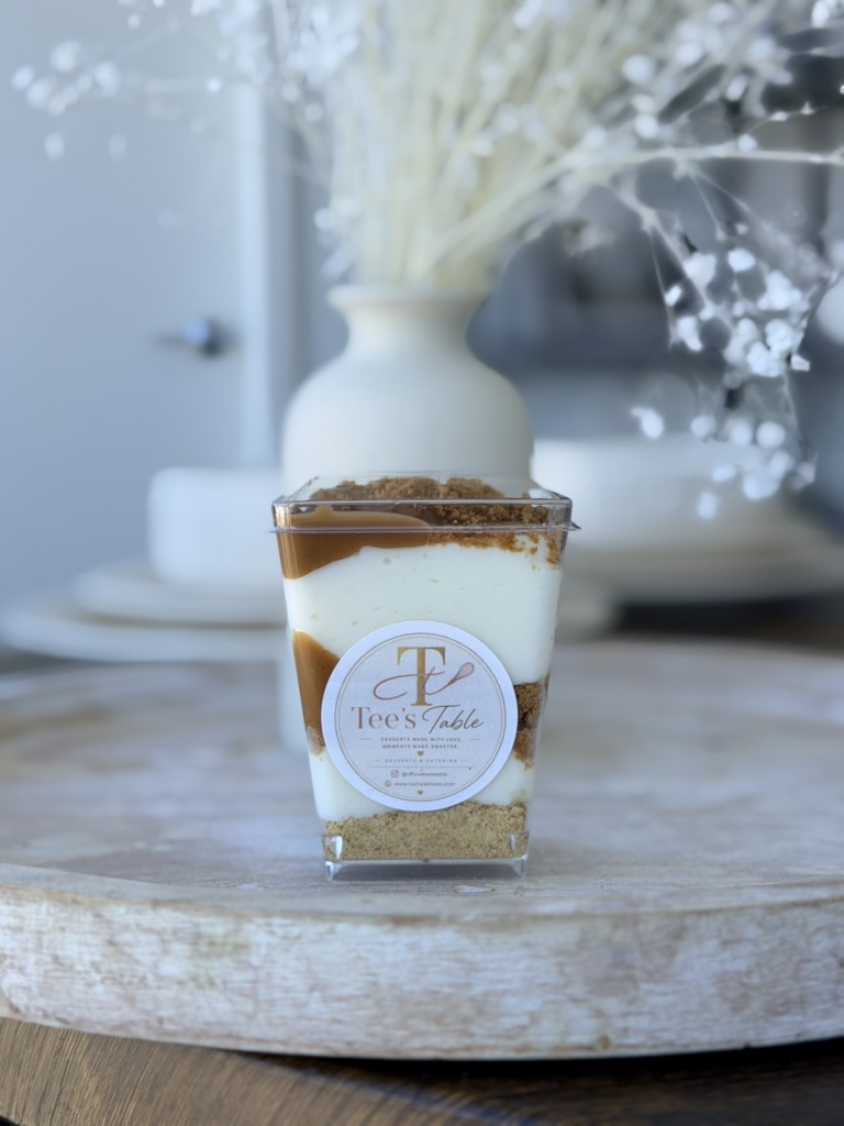 Tee's Table 5 oz Biscoff cheesecake dessert cup
